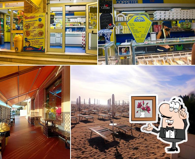 Gli interni di Gelateria Artigianale Arcadi