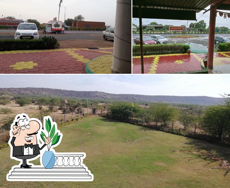 Check out how Rajkot Hills View And Khana Khajana looks outside