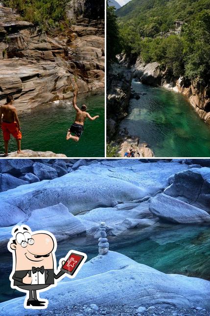 Guarda gli esterni di grotto al ponte