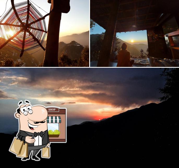 You can get some fresh air at the outside area of The Sunset Cafe