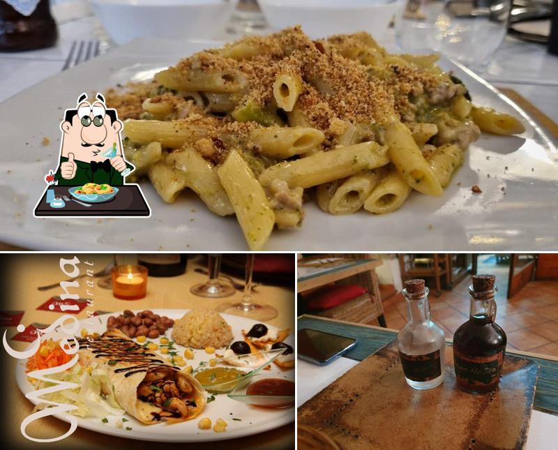 La cibo e birra del ristorante