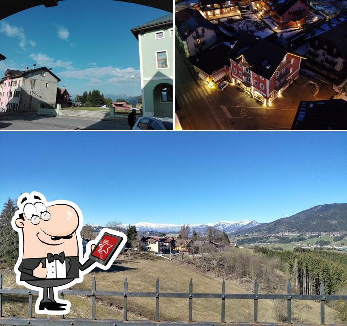 Goditi la vista dall'area esterna di Bar Ortigara dal 1860