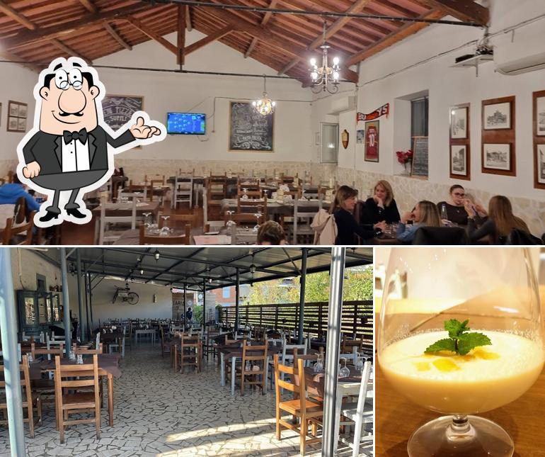 Questa è la immagine che raffigura la interni e bevanda di Hostaria Romana Enrico
