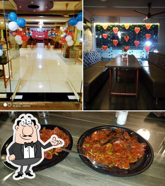 The photo of interior and food at Hotel vaishnavi restaurant