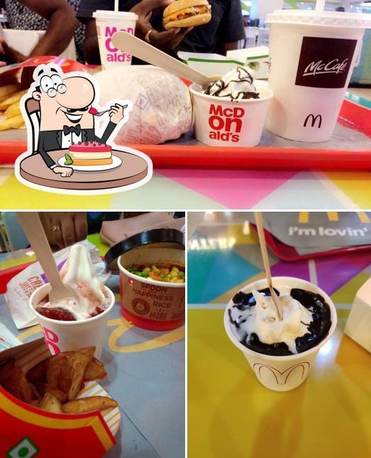 McDonald's offers a variety of sweet dishes