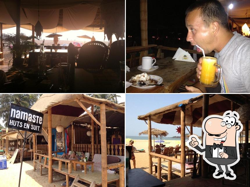 The interior of Namaste Beach Huts and Restaurant