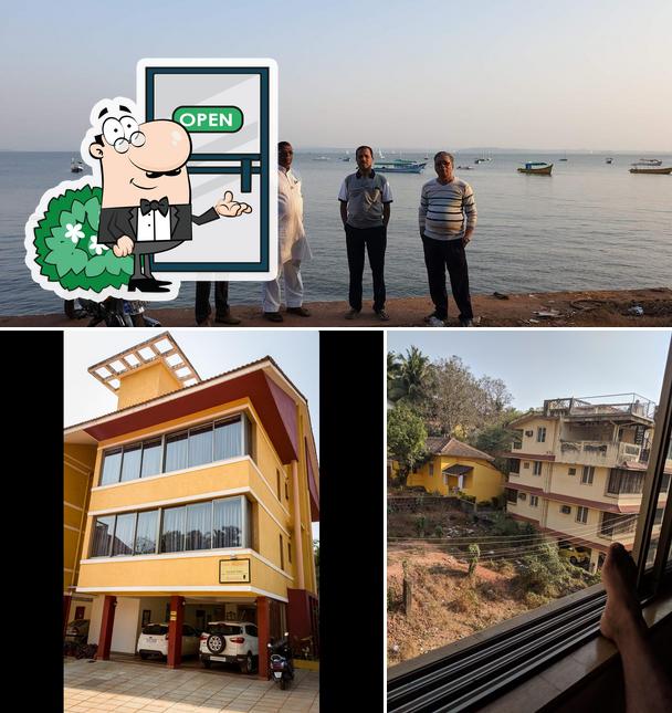 The exterior of Casa Amarilla/Hotel Sangria