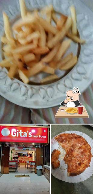 French fries at Gita's Fast Food - Amroli