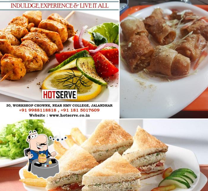 Food at Hot Serve Restaurant