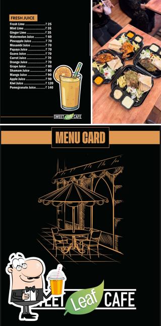 Enjoy a drink at Sweet Leaf Cafe