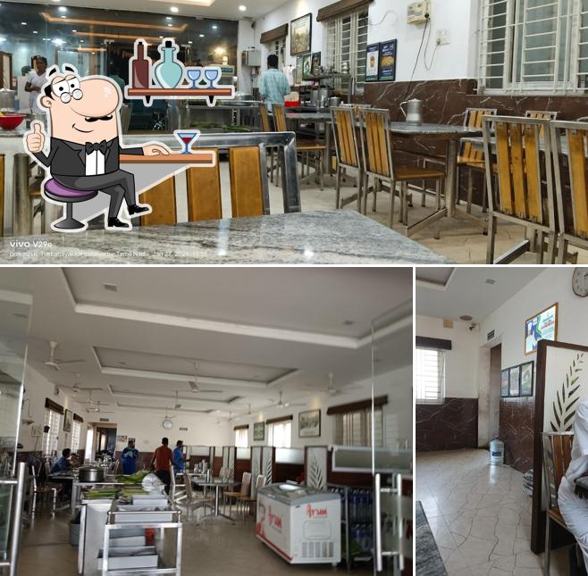 The interior of THIRUMURUGAN HOTEL