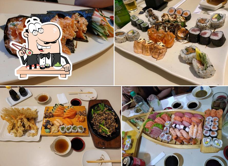 Presenteie-se com sushi no Takô