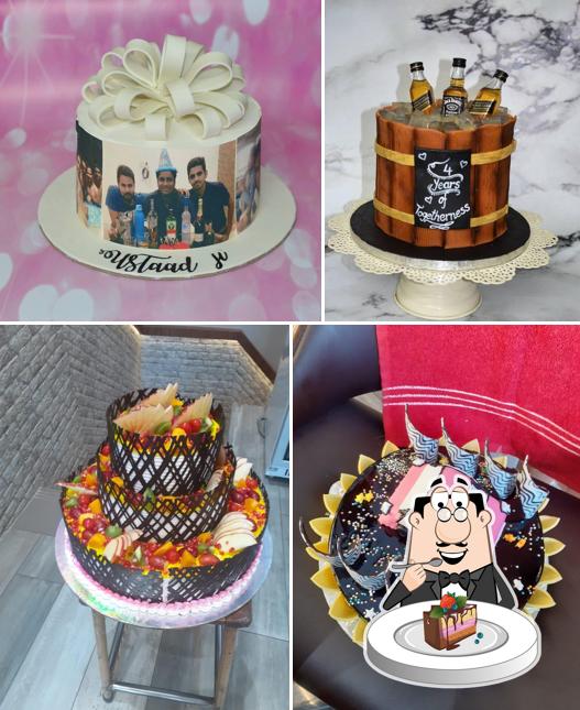 Chocolate cake at V R Bakers