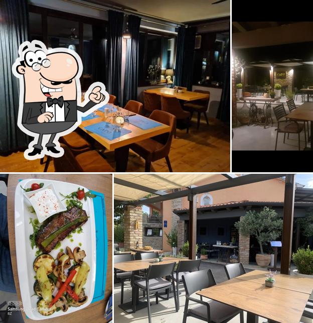 Gli interni di Konoba i pizzeria Capo