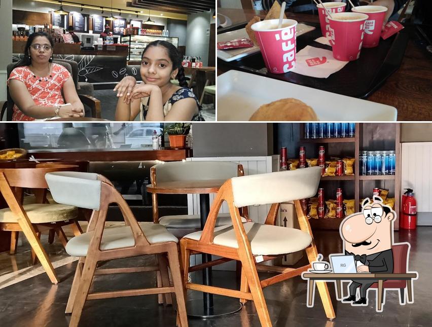 The interior of Café Coffee Day