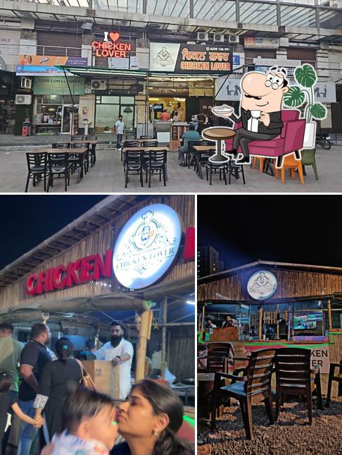 Take a seat at one of the tables at Chicken Lover