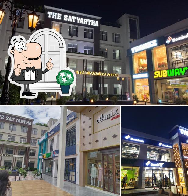 The exterior of Domino's Pizza Hotel Satyartha, Haldwani