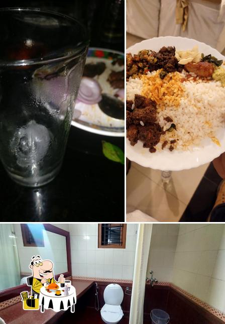 Among various things one can find food and interior at Kallada Regency