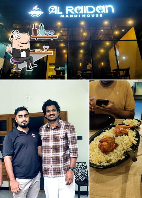 The photo of interior and food at Al Raidan Mandi House Edappal