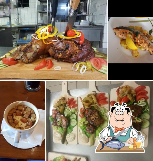 Saumon grillé à DREVÁREŇ PUB