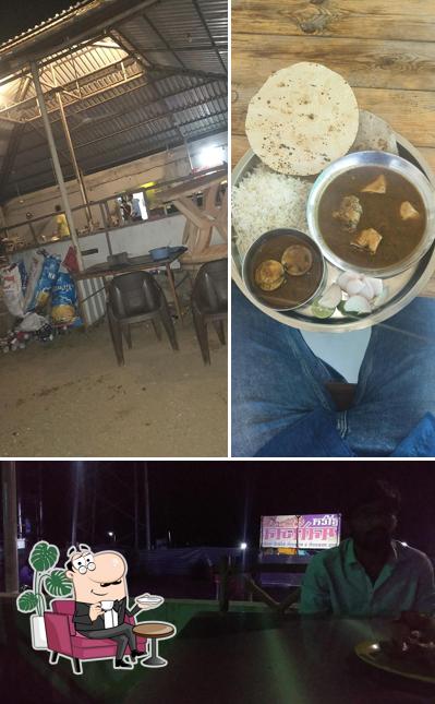 The photo of Hotel Manoranjan’s interior and food