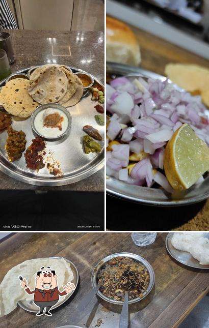 Food at Shree Ambika Restaurant-Misal Pav