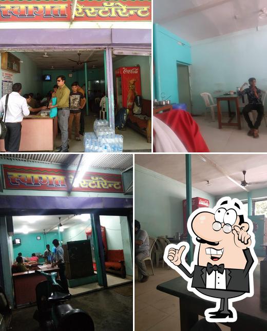 The interior of Swagat Restaurant Sarni
