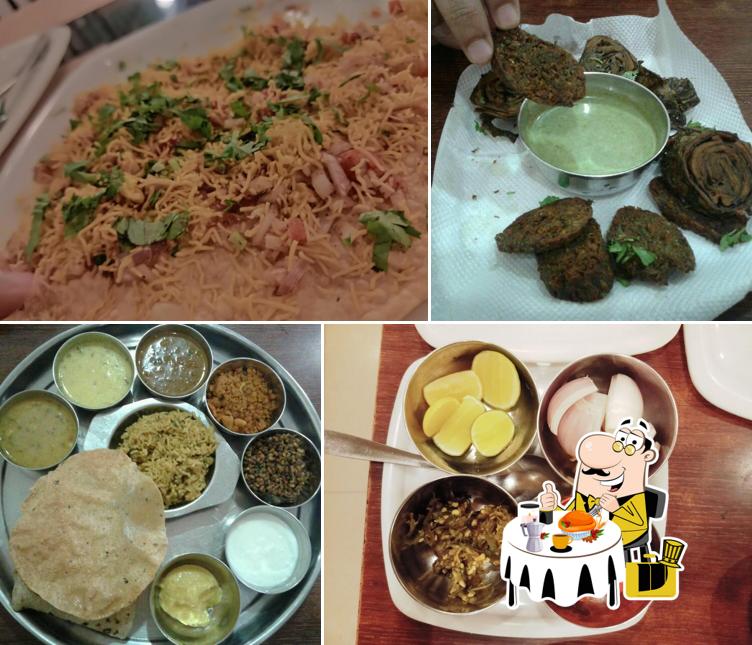 Meals at The Maratha Veg Restaurant : Maharastrian Thali in Pimple Gurav : Veg Thali in Pimple Gurav