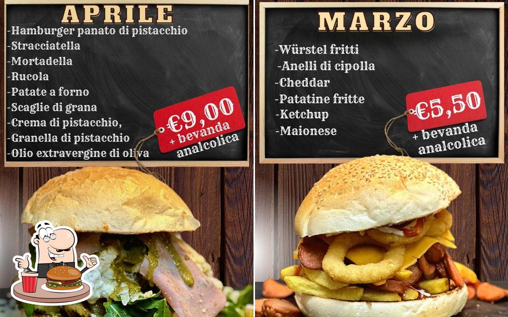 Prova un hamburger a Pizzeria Mozzafiato