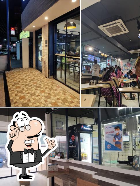 The interior of Domino's Pizza Puspa Nagar, Tiruppur