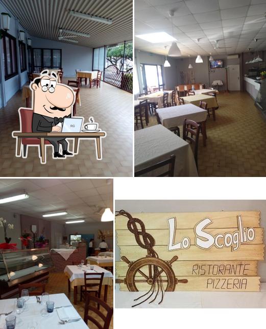 Gli interni di Lo Scoglio Ristorante Pizzeria