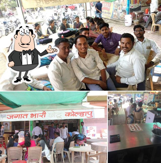 The interior of Chhotu kolhapuri foods Pandharpur