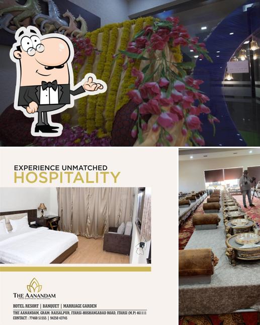 The interior of The Aanandam Hotel Resort, Itarsi