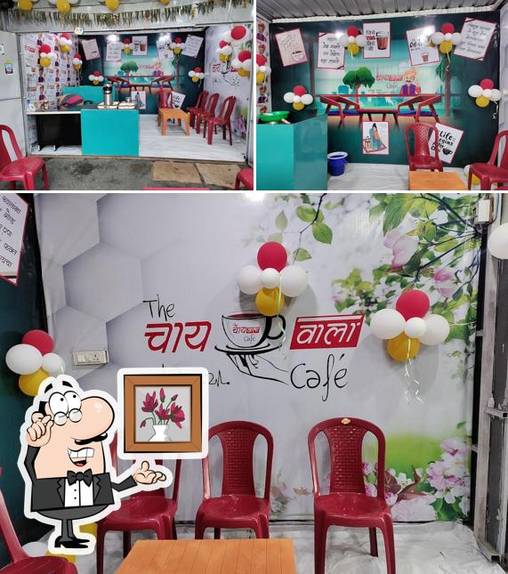 The interior of The चायवाला Cafe