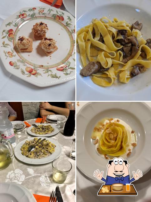 Platti al Ristorante Le Ginestre di Beniamino Baleotti, il Re della Sfoglia