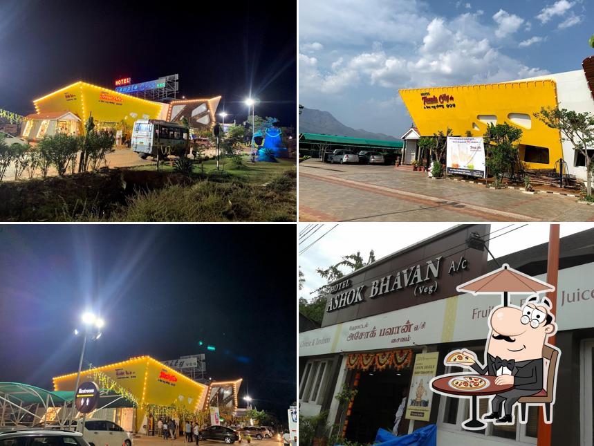 Enjoy the view at the outside area of Hotel Ashok Bhavan