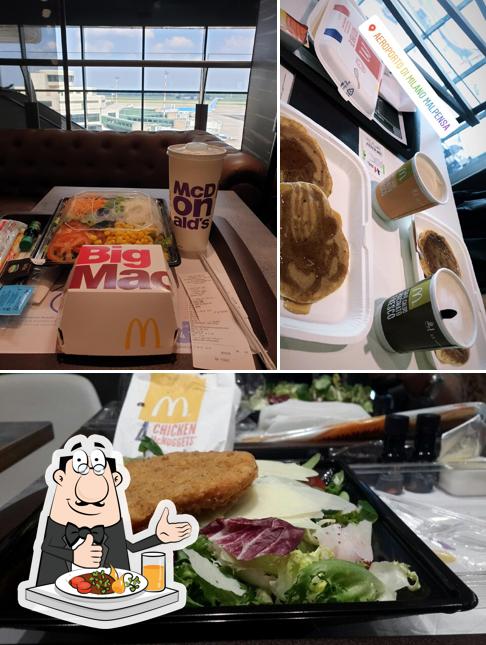 Cibo al McDonald's Milano Malpensa T1