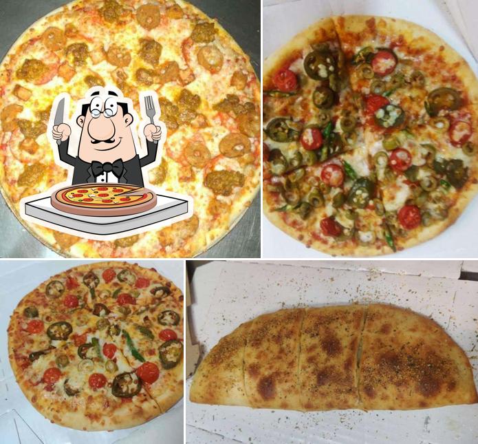 Pick pizza at New York Slice