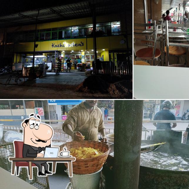 This is the image depicting interior and exterior at Kozhikoden's Bakery