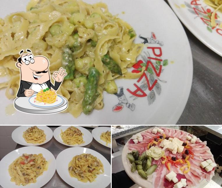 Spaghetti alla carbonara al Pizzeria Schloss Enn