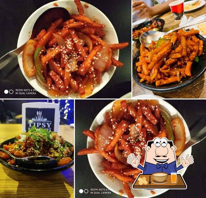 Food at Tipsy Restaurant