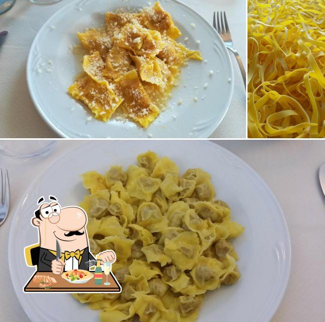 Platti al Trattoria Al Bivio