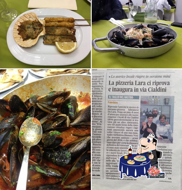 Gli ospiti di Da Lara possono gustare diversi pasti di mare