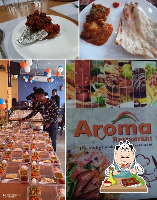 Try out meat dishes at Aroma Restaurant