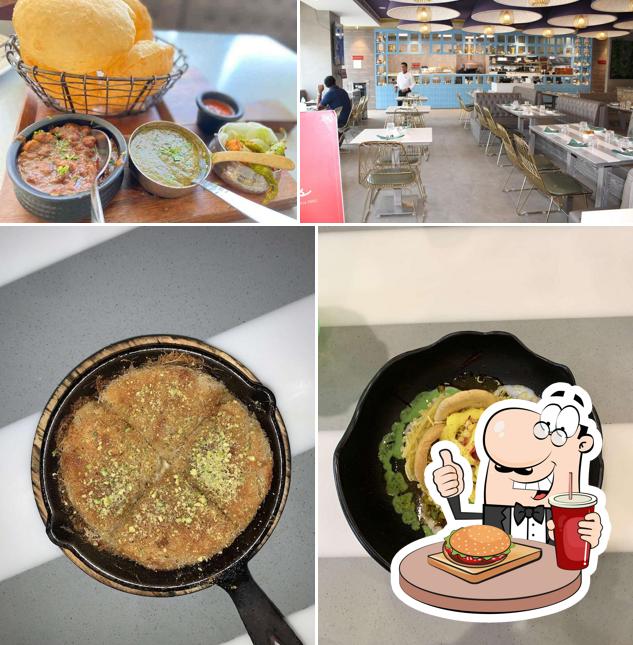 Order a burger at Masala Republic