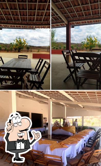 O interior do Bar e Churrascaria Progresso