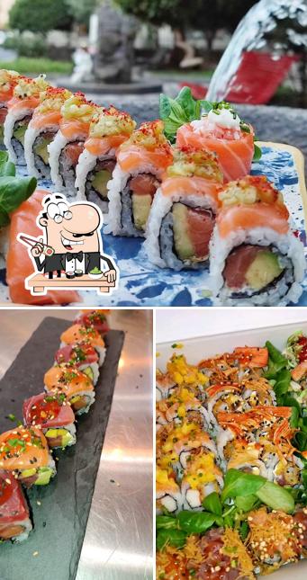 Scegli le diverse opzioni di sushi