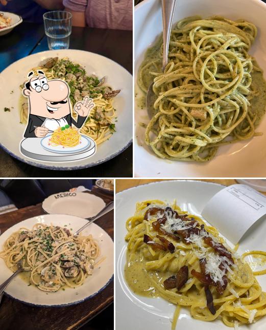 Spaghetti à la carbonara à Bistro Amerigo