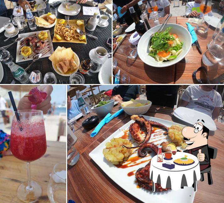 Piatto di formaggi al Cala Portese Beach Club