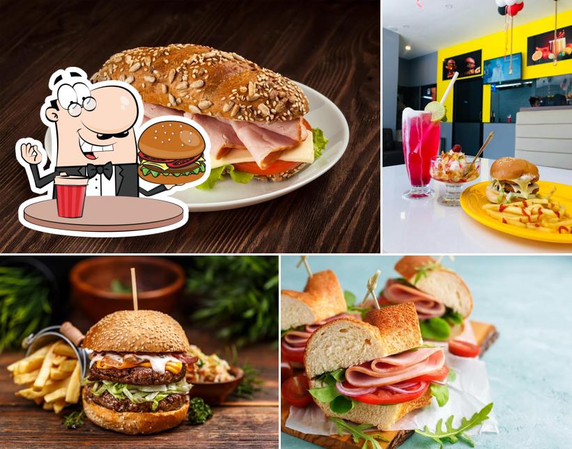 Try out a burger at HenBurg Fried Chicken